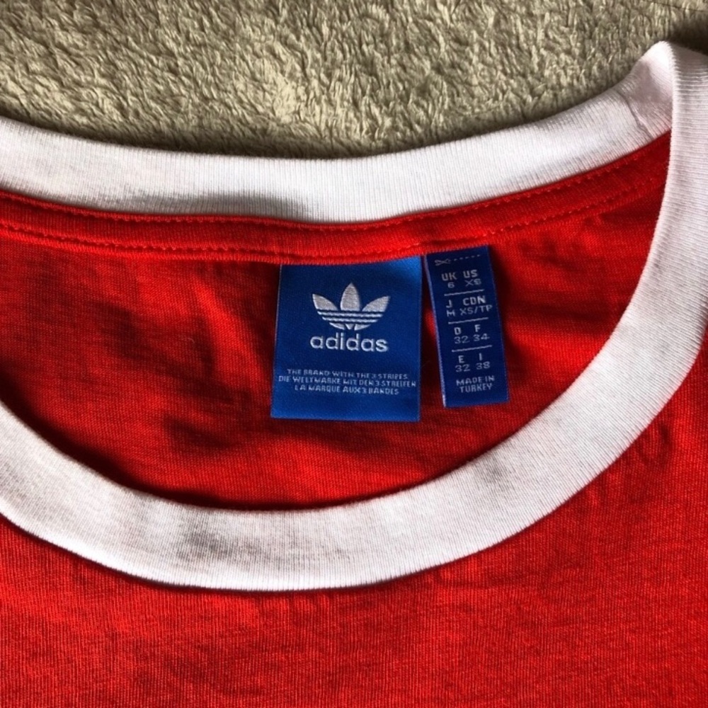 adidas three stripe ringer tee - Picture 3 of 6